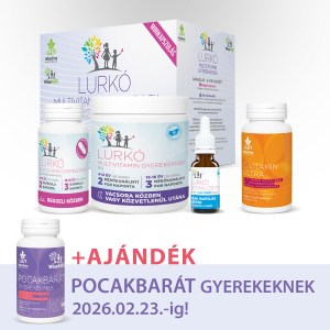 WTN Lurkó Multivitamin Gyerekeknek - minikapszulás + C-vitamin ultra