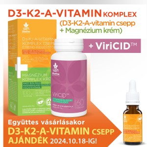 WTN D3- K2- A-vitamin komplex csepp - Magnézium komplex krém