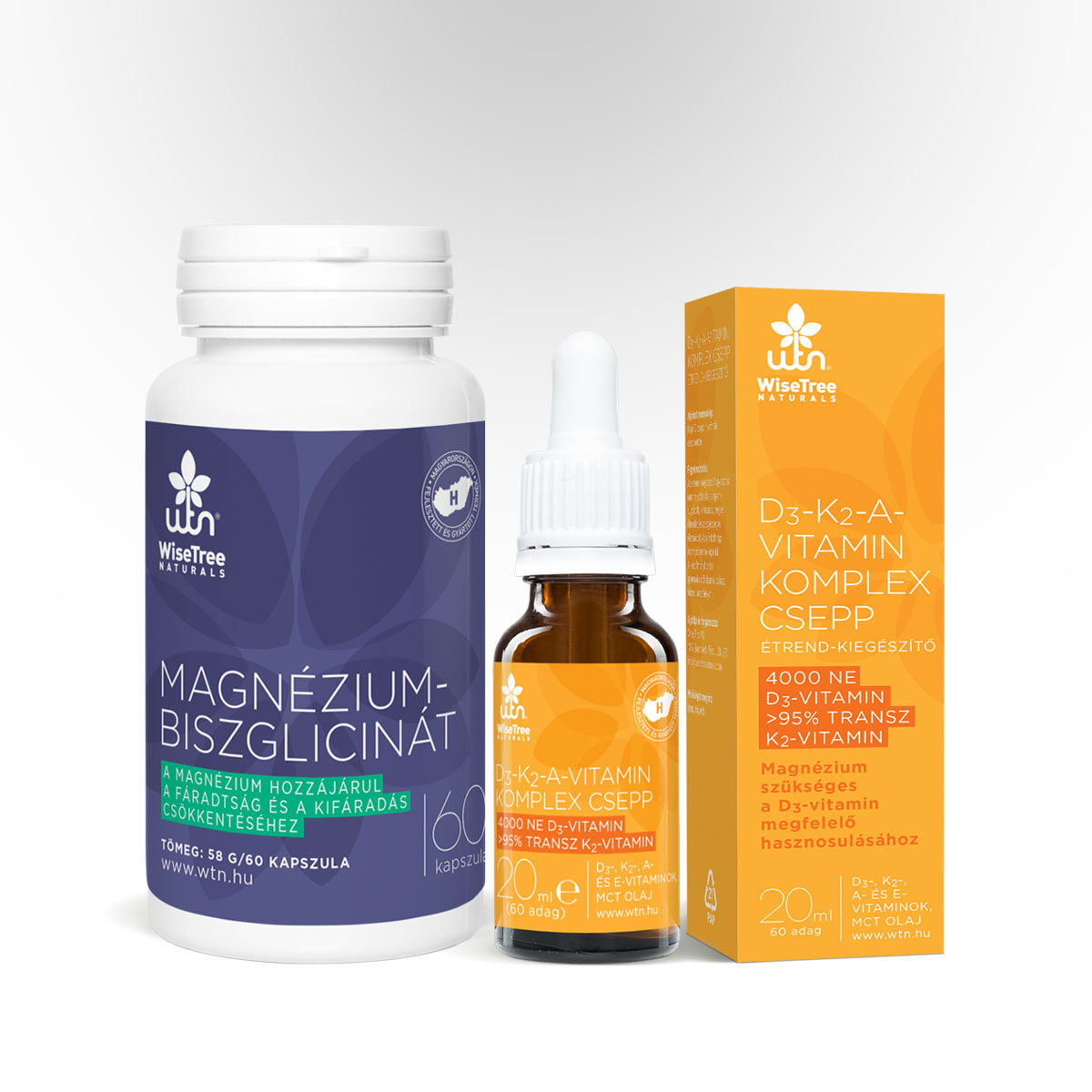 WTN D3- K2- A-vitamin komplex (Magnézium-biszglicináttal)