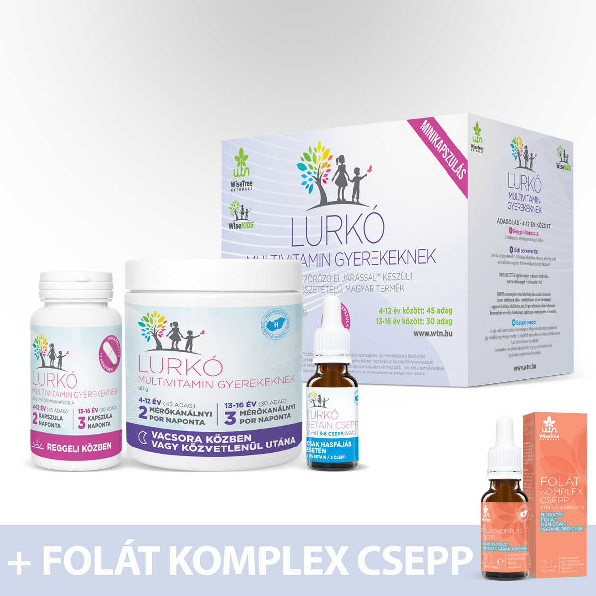 Lurkó Multivitamin Gyerekeknek - minikapszulás
